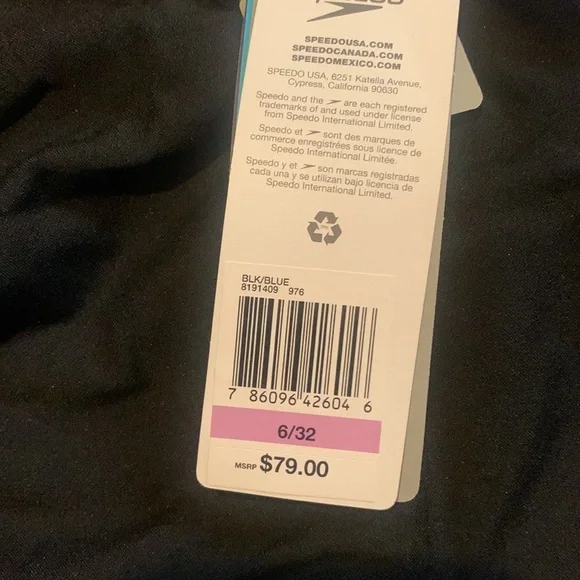 NWT Speedo Launch Splice Adult Cross Back One Piece - Speedo Endurance+ - Picture 11 of 12